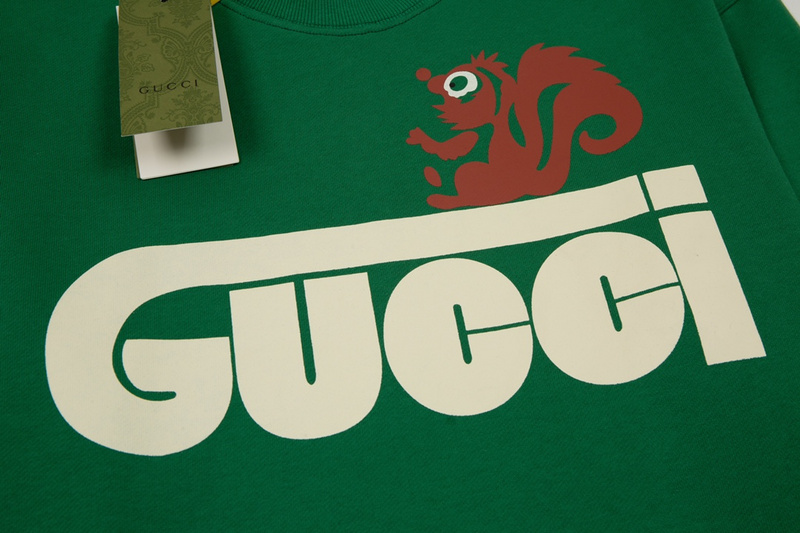 Свитшот Gucci Squirrel On The Logo "Green" фото № 6
