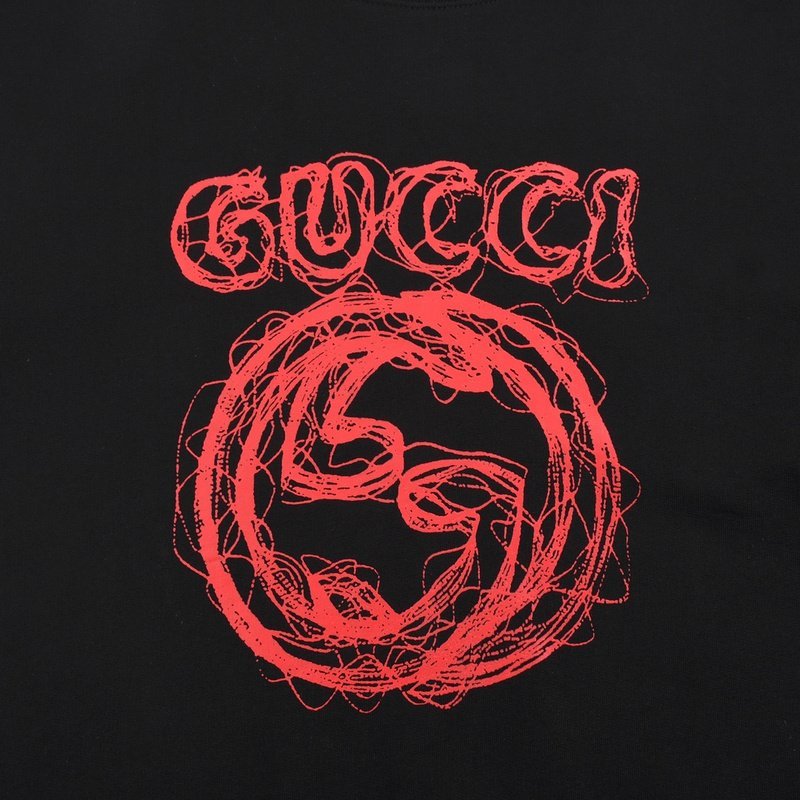 Худи Gucci Pull-on Knited Front Brand Print "Black" фото № 2