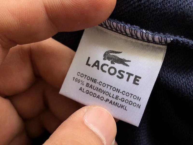Свитшот Lacoste Big Crocodile Print And Logo Lettering Front "Blue" фото № 5