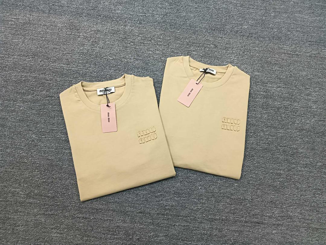 Свитшот Miu Miu Frontside Light Brown Logotype Miu Miu "Beige" фото № 3