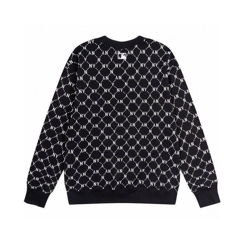 Свитшот MLB Repeating Letters Chained By Dots Print "Black" фото № 2