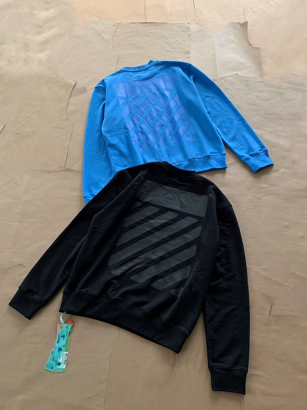 Свитшот Off White With Lines "Black" фото № 4