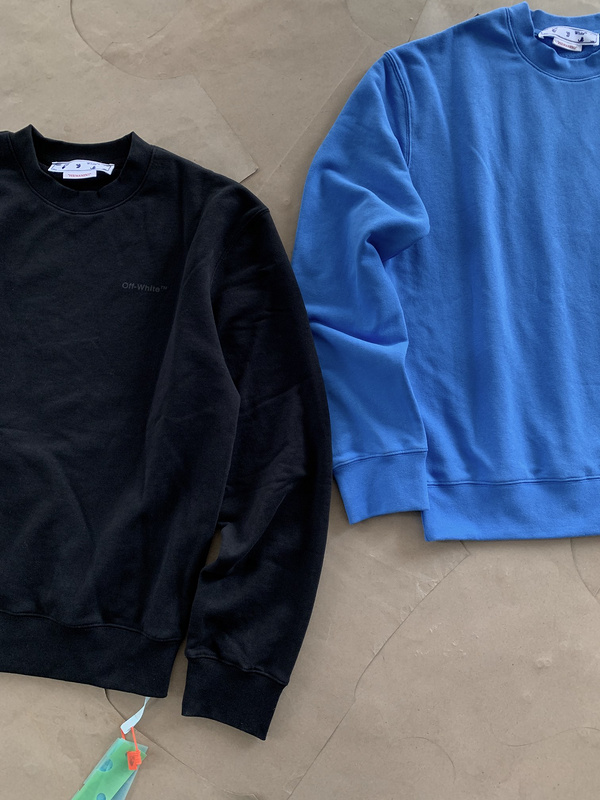 Свитшот Off White With Lines "Black" фото № 3