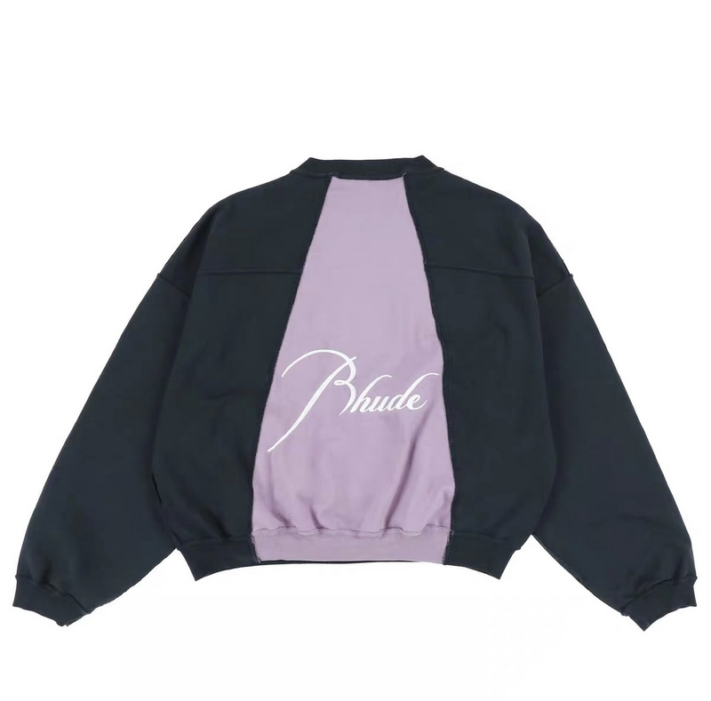 Свитшот Rhude Purple Back "Black" фото № 6