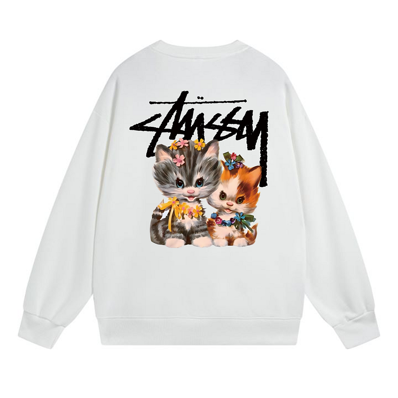 Свитшот Stussy Two Kittens "White" фото № 2