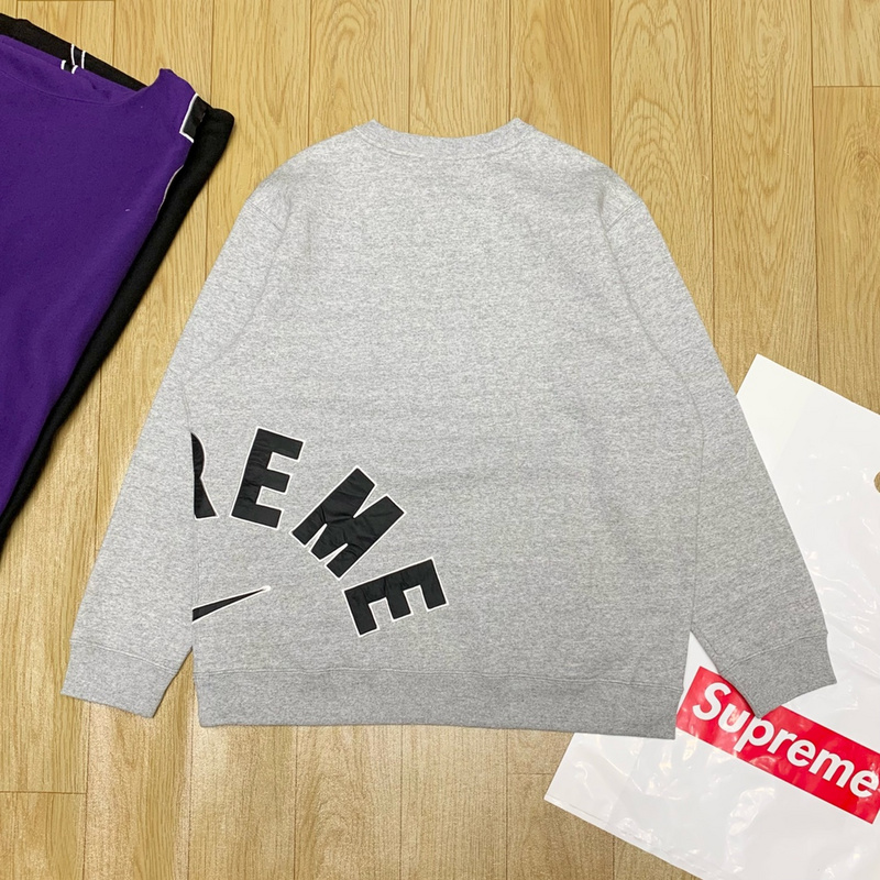 Свитшот Supreme X Nike Logo "Gray" фото № 4
