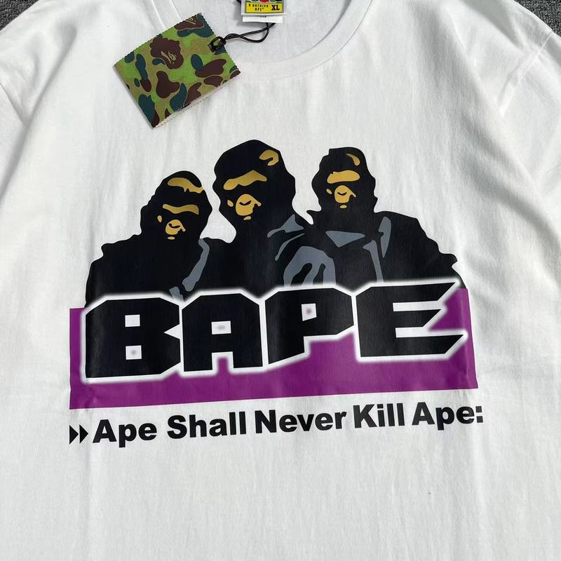 Футболка A Bathing Ape Cool Monkeys "White" фото № 4