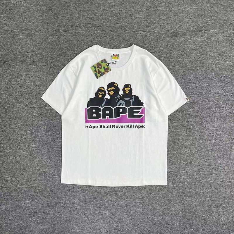 Футболка A Bathing Ape Cool Monkeys "White" фото № 7