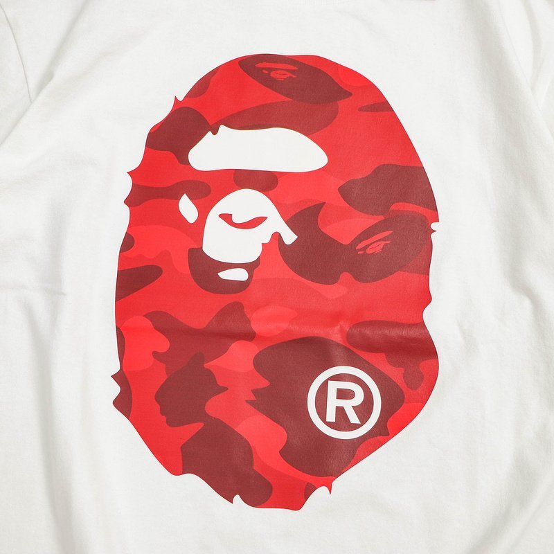 Футболка A Bathing Ape Camouflage Red Monkey Had "White" фото № 4