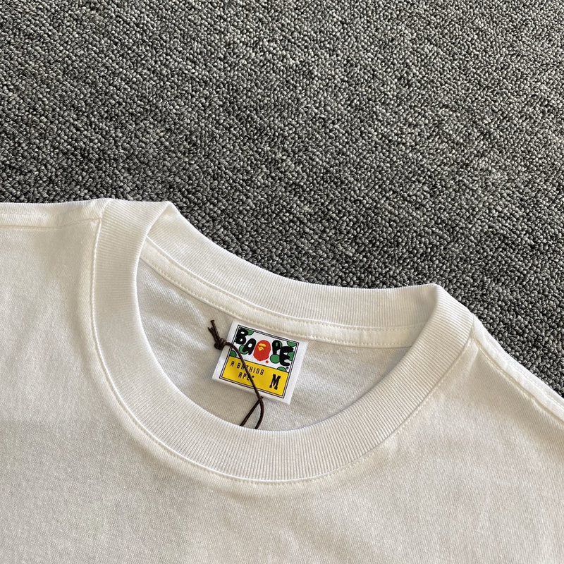 Футболка A Bathing Ape Monkeys Head "White" фото № 5