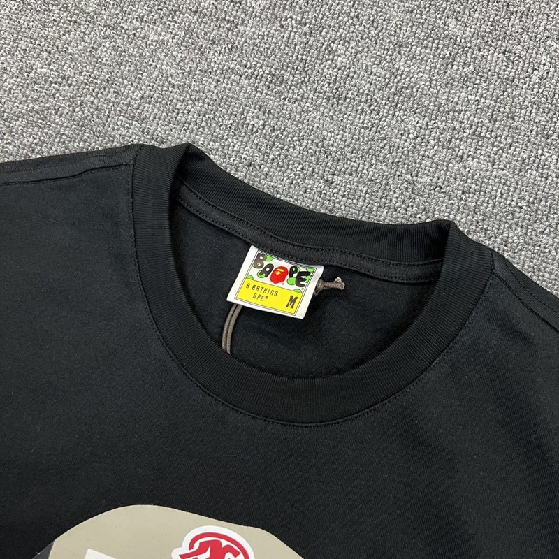 Футболка A Bathing Ape With Stickers "Black" фото № 5