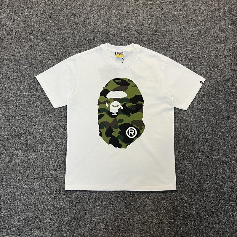 Футболка A Bathing Ape Standard Print-Logo "White/Green" фото № 5