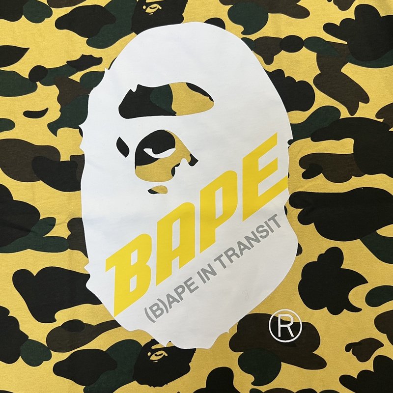 Футболка A Bathing Ape In Transit "Yellow/Black" фото № 7