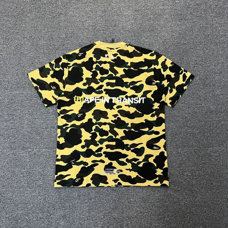 Футболка A Bathing Ape In Transit "Yellow/Black" фото № 6