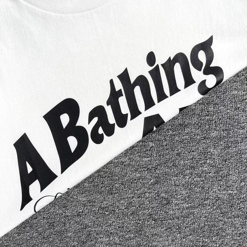 Футболка A Bathing Ape In Lukewarm Water "White" фото № 3