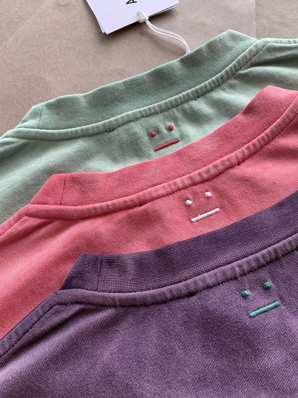 Футболка Acne Studios Classic Color "Pink" фото № 7