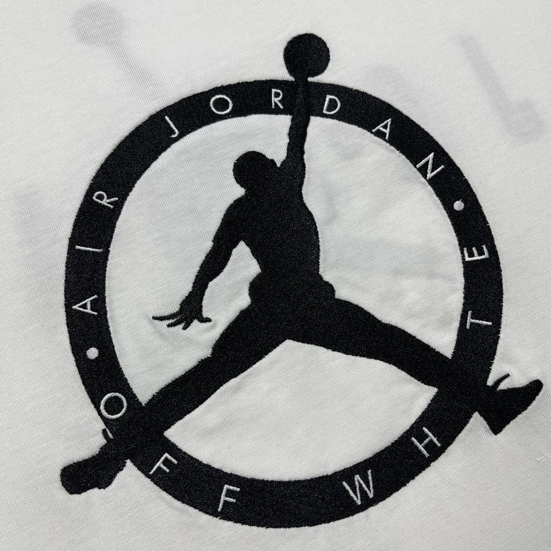 Футболка Air Jordan X Off White With Logos Brands "White" фото № 8