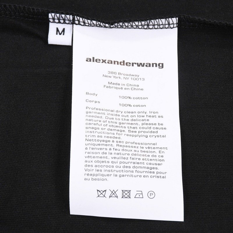 Футболка Alexander Wang New Yourk Inverted Text "Black" фото № 3