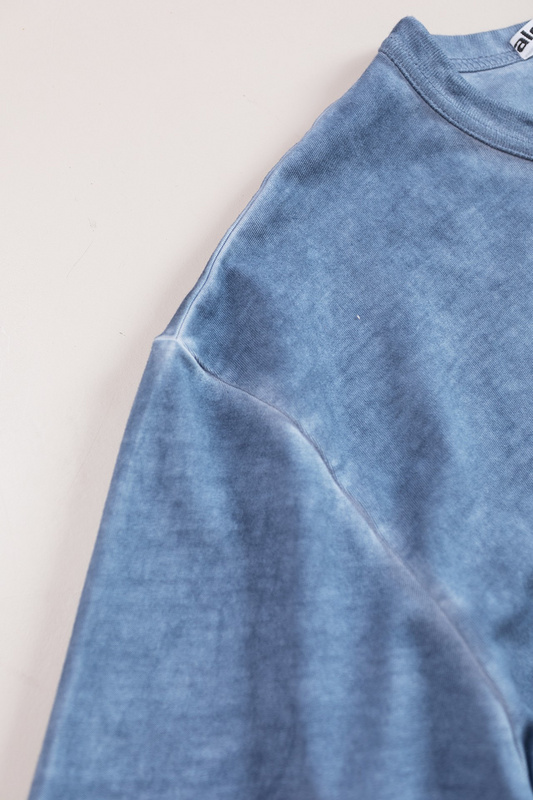 Футболка Alexander Wang Logo Made Of Rhinestones "Blue/Gray" фото № 6