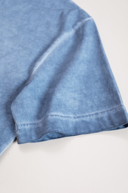 Футболка Alexander Wang Logo Made Of Rhinestones "Blue/Gray" фото № 5