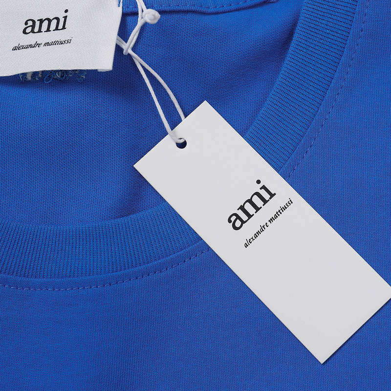 Футболка Amiri With Logo Print "Blue" фото № 3