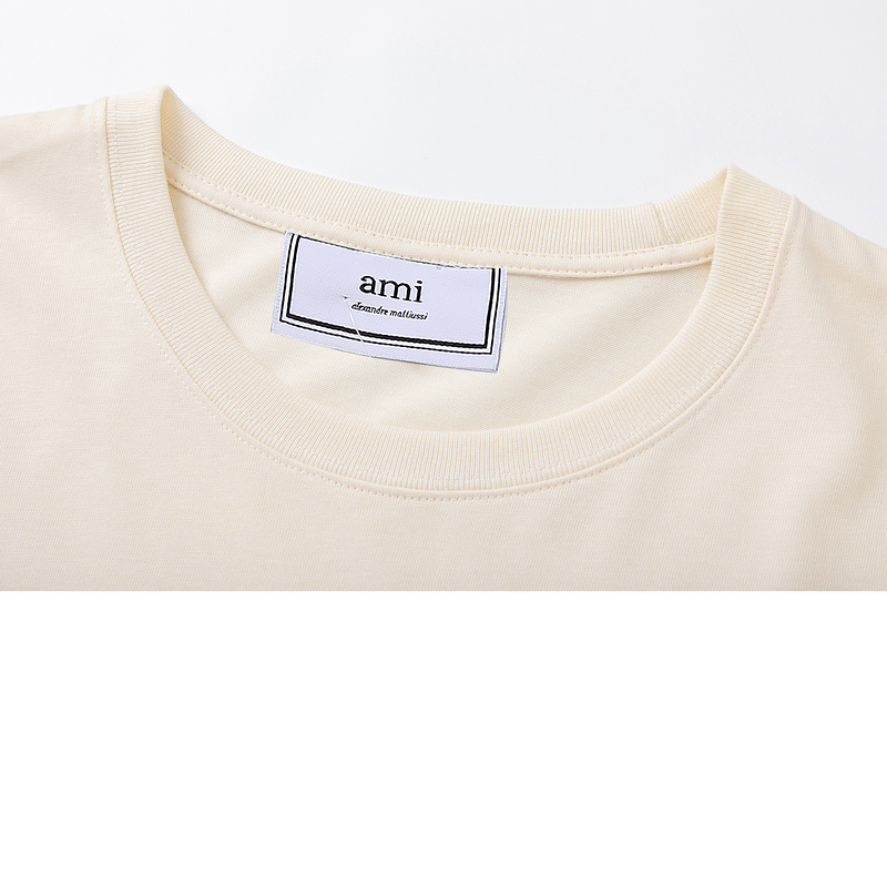 Футболка Amiri Green Heart Patch "Cream" фото № 4