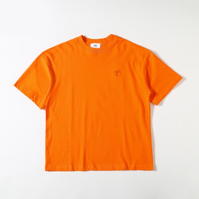 Футболка Amiri With A Basic Logo "Orange" фото № 2