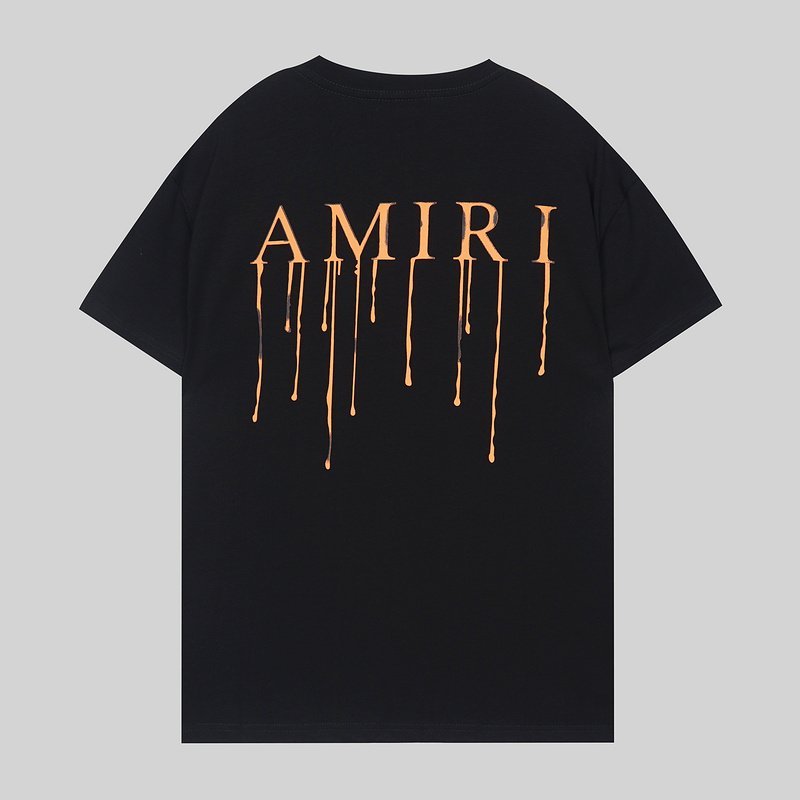 Футболка Amiri Flowing Logo "Black" фото № 2