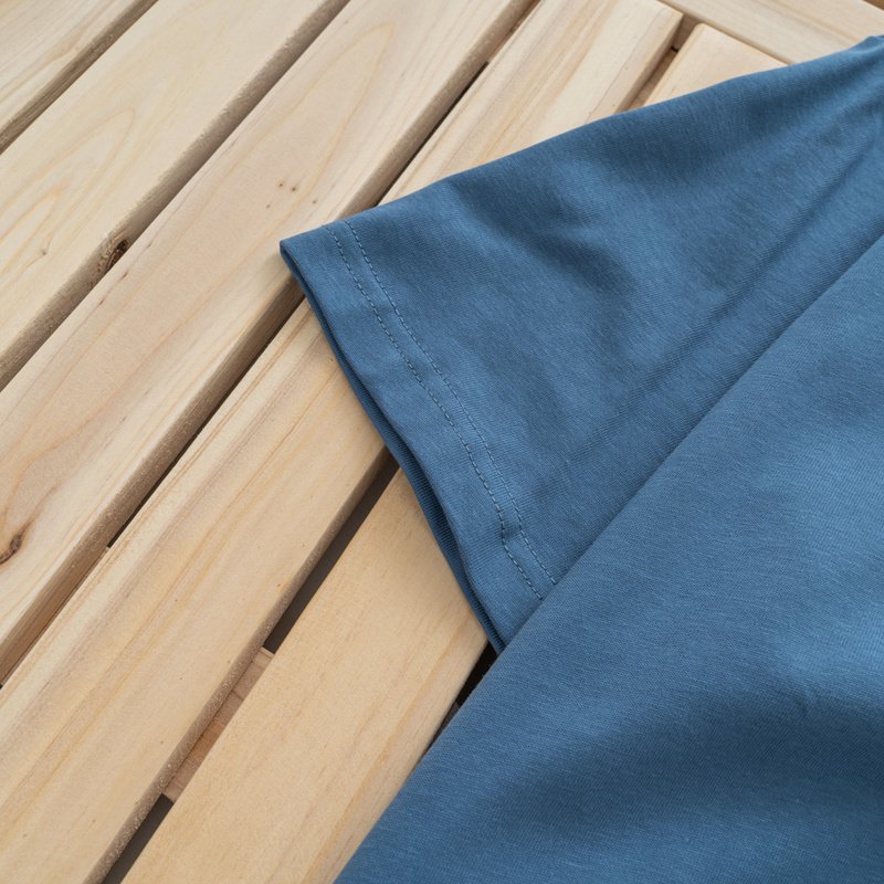 Футболка Amiri With Small Logo On Both Sides "Blue" фото № 5