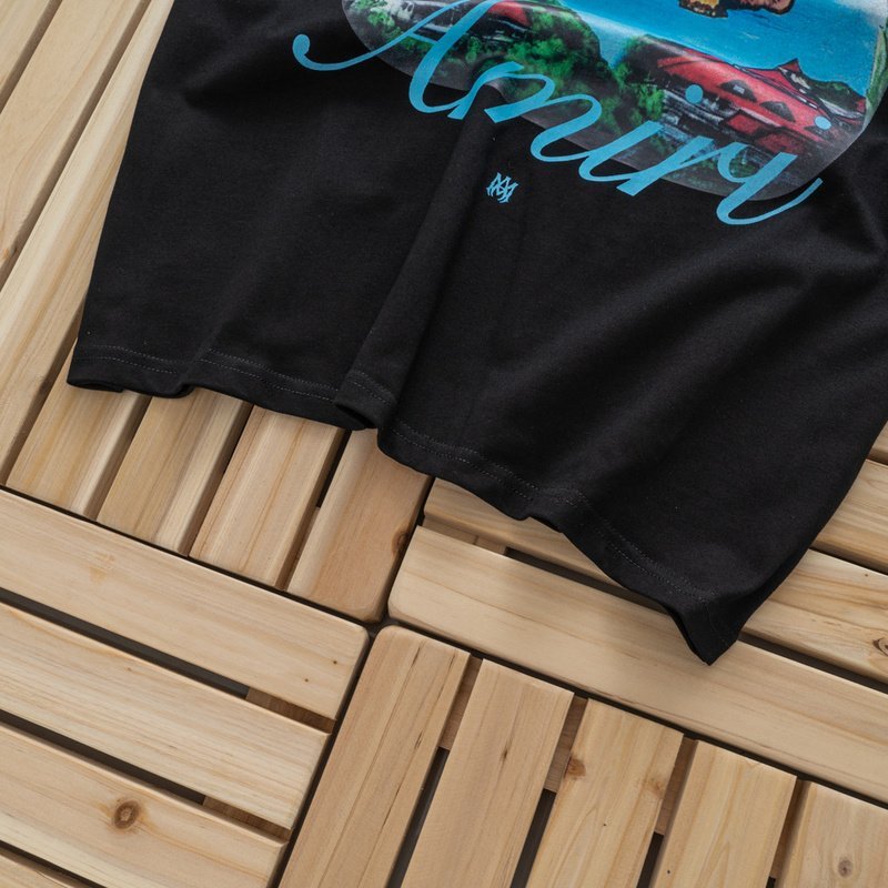 Футболка Amiri Paradise Island "Black" фото № 4