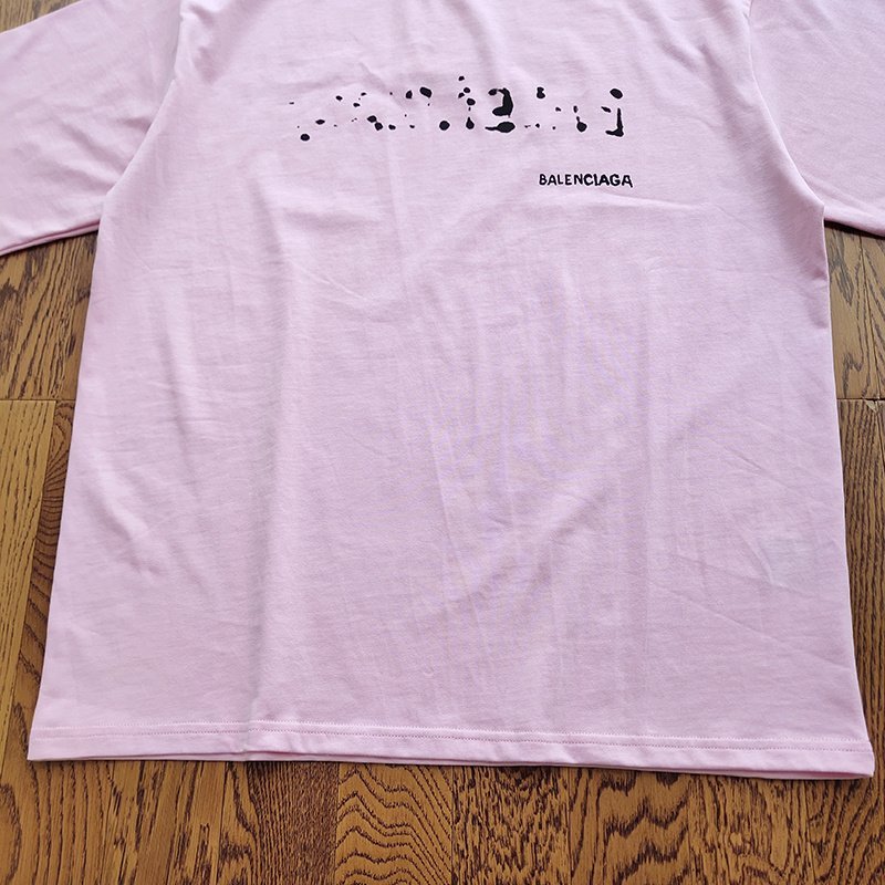Футболка Balenciaga Usual Logo "Pink" фото № 7