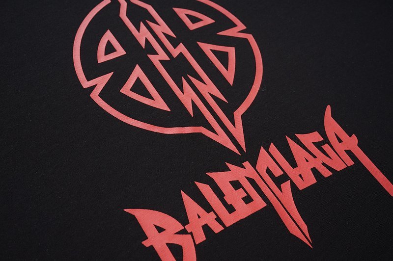 Футболка Balenciaga Pentagram Logo "Black" фото № 8