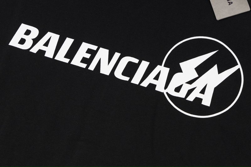 Футболка Balenciaga Lightning "Black" фото № 2