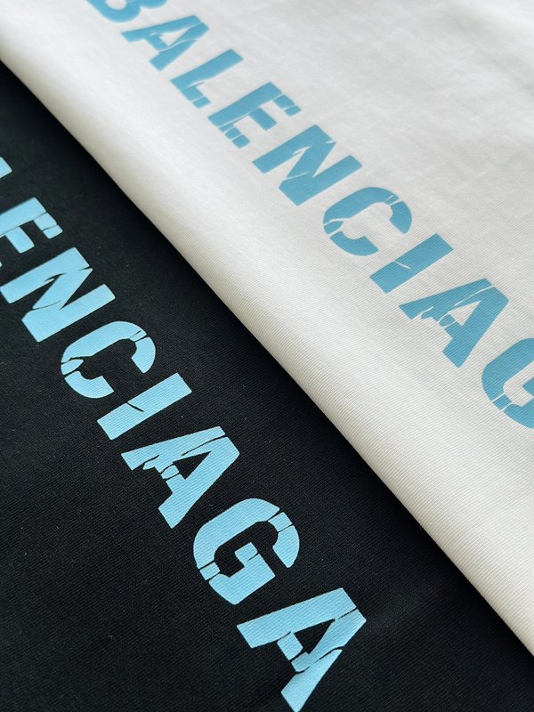 Футболка Balenciaga X Adidas With Blue Logo - Base "White" фото № 2