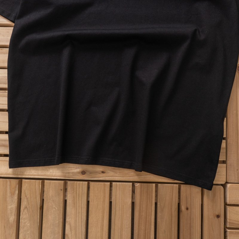 Футболка Balenciaga Curved Back Logo "Black" фото № 3