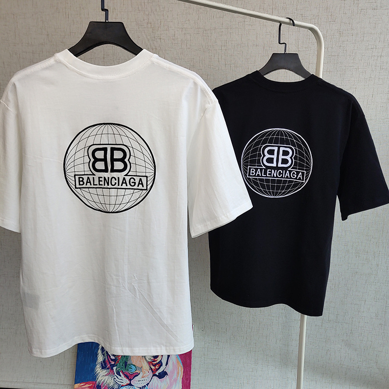 Футболка Balenciaga Logo Reflection "White" фото № 2