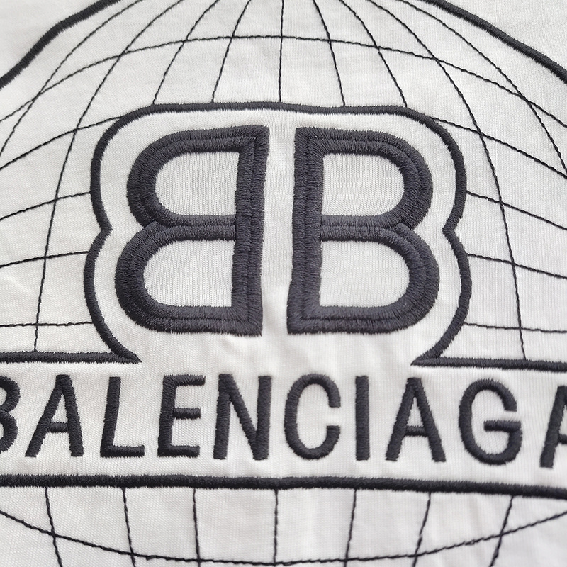 Футболка Balenciaga Logo Reflection "White" фото № 6