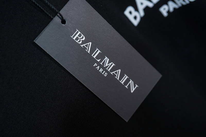 Футболка Balmain Branded "Black" фото № 2