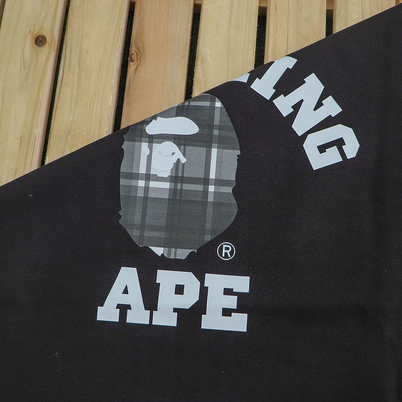 Футболка Bape Monochrome Logo "Black" фото № 6