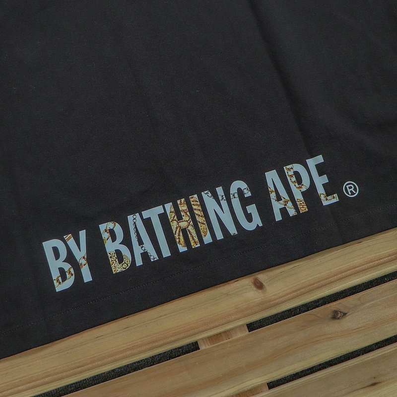 Футболка Bape Print With Chains "Black" фото № 5