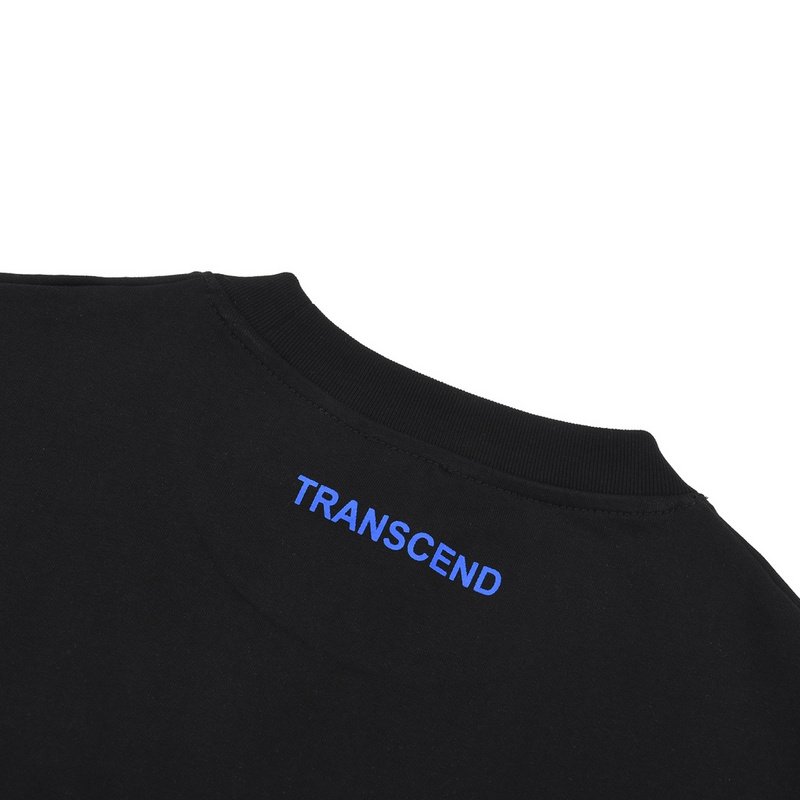 Футболка Burberry With A Blue Logo "Black" фото № 7