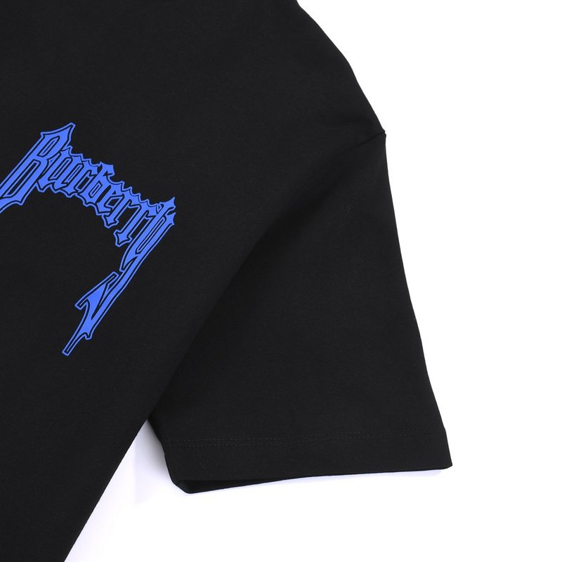 Футболка Burberry With A Blue Logo "Black" фото № 2