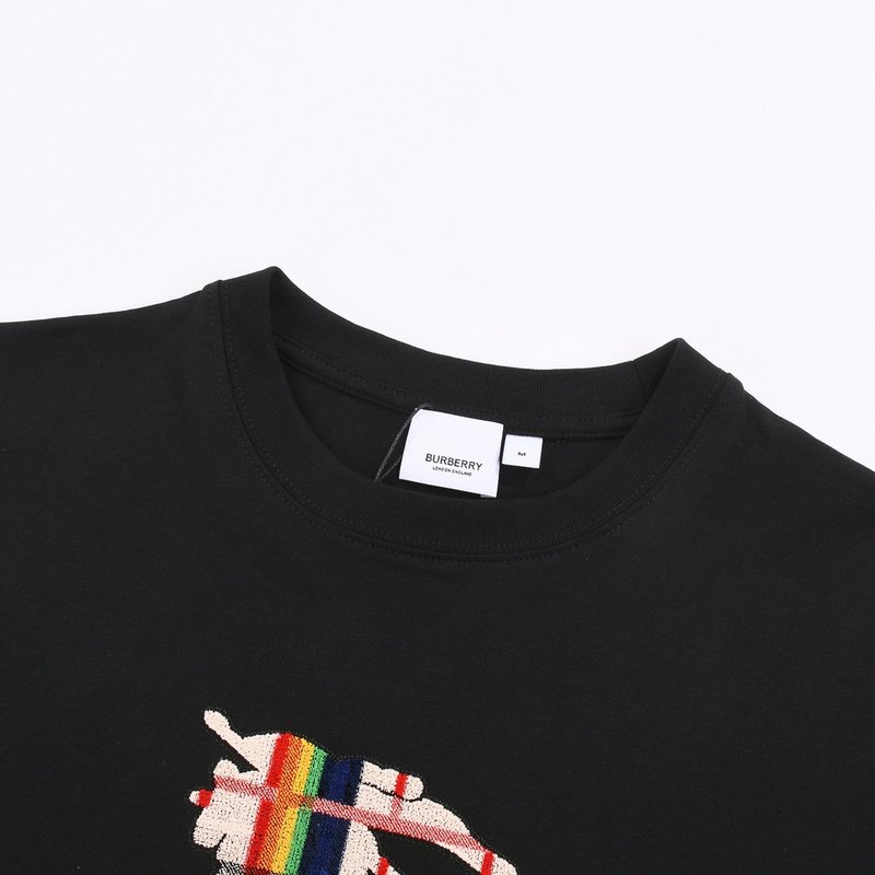 Футболка Burberry With Soft Colored Logo "Black" фото № 4