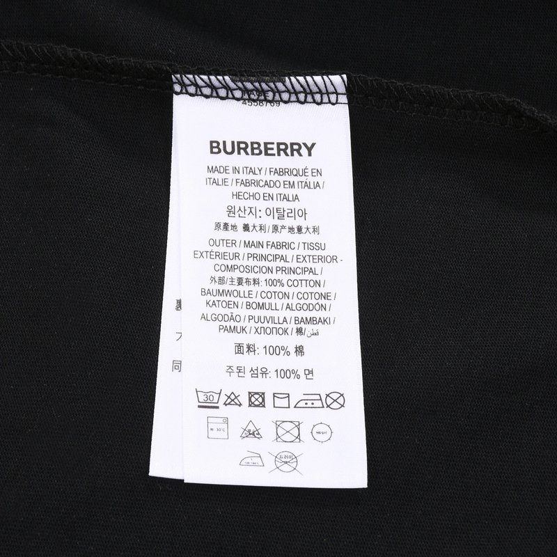 Футболка Burberry With Soft Colored Logo "Black" фото № 7