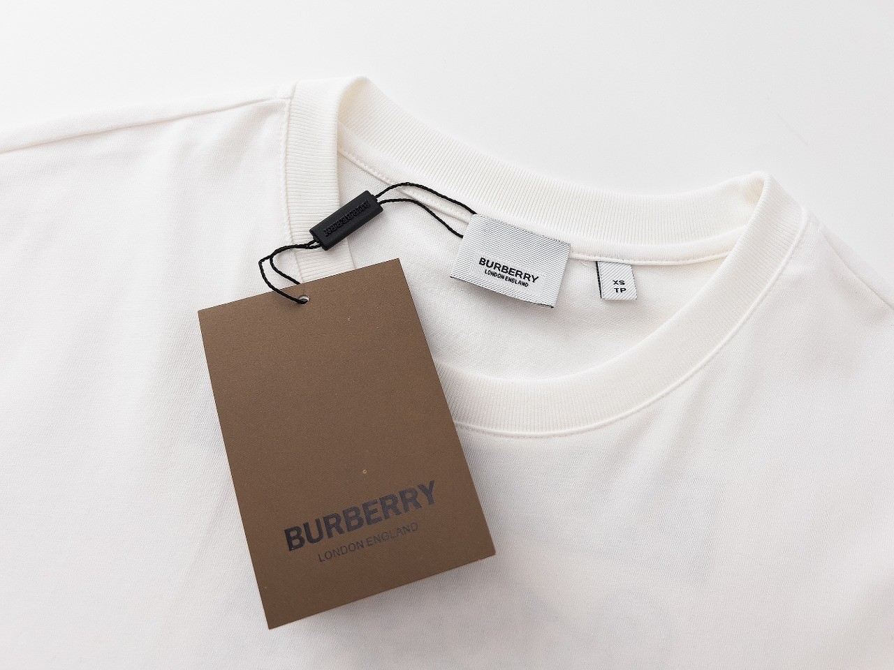Футболка Burberry Frontside Logo Burberry London England "White" фото № 5