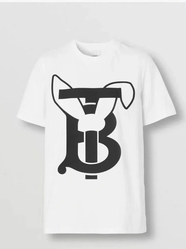 Футболка Burberry Logo With Ears "White" фото № 5