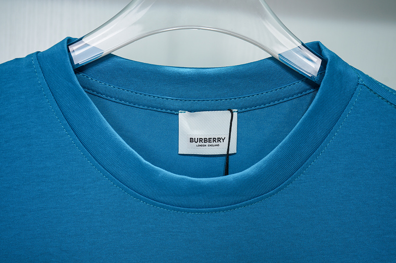 Футболка Burberry Logo With Wreath "Blue" фото № 3