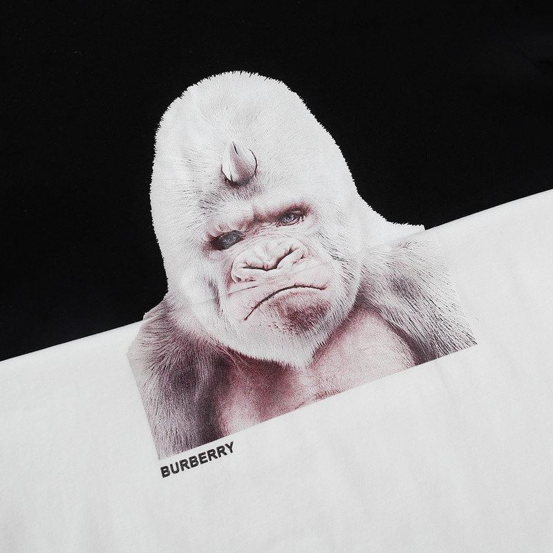 Футболка Burberry With Gorilla Print "White" фото № 2