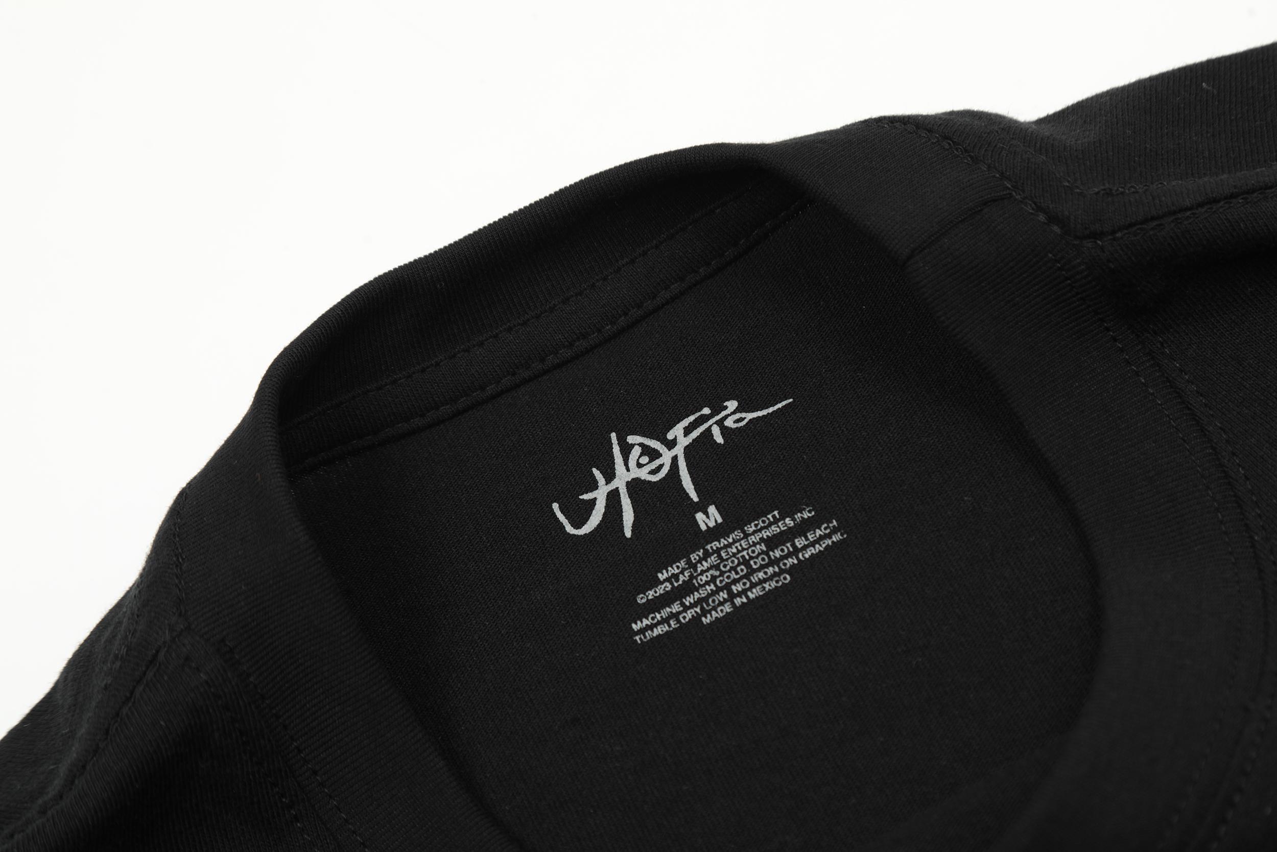 Футболка Cactus Jack Merch Unusual Font "Black" фото № 3