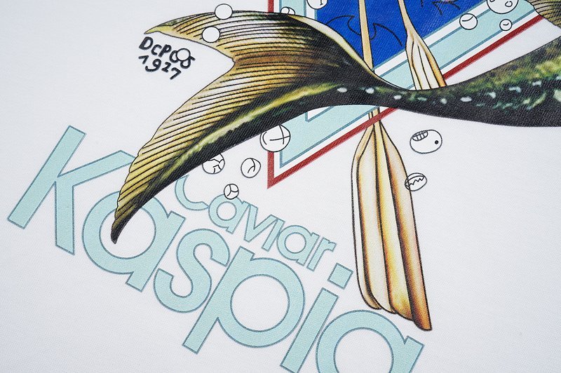 Футболка Casablanca Caspian Fish "White" фото № 5